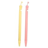 VILLCASE 2 Stück Silikon Stifteetui Bleistift Ladehülle Ergonomische Bleistifte Buntstift Bildschirm Stylus Halter Griffe Greifer USB Laufwerk Figurenstifte Feine Bleistiftspitze