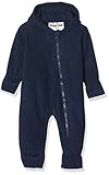Playshoes Fleece-Overall Unisex Kinder Jumpsuit, dunkelblau, 86