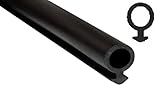 SN-TEC Fensterdichtung/Renovierungsdichtung/Schlauchdichtung SD 5171 für 1,5 bis 3,7mm Nut z.B. für Kömmerling Fenster, Farbe: Schwarz (25 Meter)
