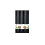 DeinPack 500 Mehrweg-Trinkhalme aus Kunststoff - Ø7mm Länge 150mm - Nachhaltig & Wiederverwendbar - Ideal für Cocktails & Drinks - schwarze Strohhalme in Premium PP-Qualität