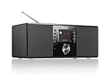 Karcher DAB 5000+ Digitalradio (DAB+ / UKW-RDS, Bluetooth, AUX-IN, Wecker mit Dual-Alarm) Schwarz