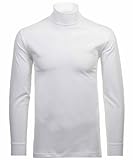 Ragman Herren Unterzieh Rolli, Weiß, L