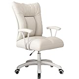 Ergonomischer Gaming-Stuhl mit leiser Universal-Umlenkrolle, PU-Leder, Spielstuhl für Computertisch, Büro (Farbe: C)