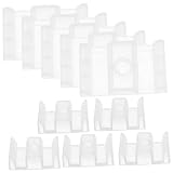 WHAMVOX 10 Stück Teiliges Duschschiebetür Bodengleiter aus Kunststoff Anti kollisionsführung Rutschfest Passend für Glasduschtüren und Badezimmer Einfache Montage Schutz für Tür und Wand