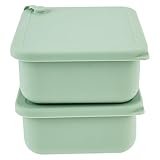 Silikon-Frischhaltedosen mit Deckel, Lebensmittel-Aufbewahrungsbox, 560 ml, runder Brotgärkorb, Ausrüstung wiederverwendbar zum Backen, Mikrowelle und Gefrierschrank für Mahlzeitenvorbereitung,