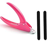 Tipcutter,Nagelknipser Gelnägel, Nagelknipser,Nagelknipser für Kunstnägel, Kunstnagelknipser, Nagelspitzen Clipper,für Nagelstudio & Privatgebrauch, Kunstnagelknipser mit 2 Nagelfeilen