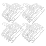 Toyvian 30 Stück Teiliges Verstellbares rutschfeste Kunststoff-kinderkleiderbügel Ausziehbar für Hemden Hosen Mäntel Platzsparender Kleiderschrank-Organizer für Junge Mädchen und