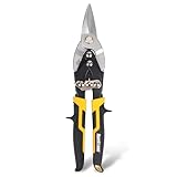 Hurricane Blechschere Gerade 250mm Aviation Serie, Durchlaufblechschere, Gerader Schnitt Blechscheren, Metallschere, Cr-MO Stahlblechschere, bis zu 40% Arbeitssparend