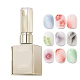 Nagel Verlaufsgel - UV Stamping Topcoat Mit Blumenmuster 15ml | Langhaftender Klarer Blüteneffekt Nagelbasislack Für Unterwegs Zuhause Outdoor Schule