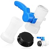 FOMIYES Ibc Auslassventil Kunststoff mit Langem Schlauch Drehbarer Anschluss Wassertankadapter für Kanister und Regenwassertanks