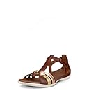 ECCO Damen Flash T-strap Sandale, Nerz Gold Gehämmerte Bronze, 40 EU