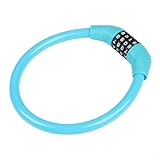 Gdfnmogo Tragbare 4-stellige Kombination für Fahrradschloss: wetterfest für Fahrrad-Sicherheitsschloss für dauerhaften Schutz, Zinklegierung, Diebstahlsicherung für Fahrrad, Blau