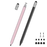 Tablet Stift MEKO 2er Pack Touchscreen Stift 3 in 1 Gummi Disc Stylus Touch Pen für alle Tablets/Handys wie iPhone iPad Pro/Mini/iWatch/Samsung Huawei Xiaomi Surface Chromebook usw.