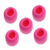 FRCOLOR 5 Stück Mikrofon Windschutz Schaumstoffabdeckung für Handmikrofon Langlebiger Ersatz Pinke Mikrofonabdeckungen Passend für Standard handmikrofone Robust und Dekorativ