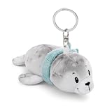 NICI 61273 Schlüsselanhänger Seehund Bente 10cm grau-Plüsch-Begleiter Kuscheltieranhänger mit Schlüsselring für Schlüsselband, Schlüsselbund & Schlüsselhalter