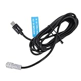 Sxhlseller USB C -Kino -Kamera Energiekabel Leuchtantrieb für BMPCC 4K 6K 200 cm USB C Kabellänge für Visuelle Statusbestätigungen