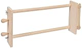 Rayher Perlen Webrahmen aus Holz, 44 x 17,2 cm, zum Weben von Freundschaftsbändern und Armbändern, Perlen weben, 7201700, Beige