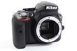 Nikon D5300 SLR-Digitalkamera (24,2 Megapixel, 8,1 cm (3,2 Zoll) LCD-Display, Full HD, HDMI, WiFi, GPS, AF-System mit 39 Messfeldern) nur Gehäuse schwarz