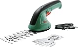 Bosch Gartenschere EasyShear (integrierter 3,6 V Akku, Akkulaufzeit: 40 min, Messerlänge: 12 cm (Strauch) / 8 cm (Gras), im Karton)