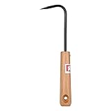 Asixx Bonsai Wurzelhaken, Professional Bonsai-Werkzeuge aus ManganstahlGartengeräte Robuste und Komfortable mit Ergonomischen Holzgriff,22cm