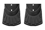 Generisch 2 Stück Schmutz Fänger Schutzblech Hinterrad Spoiler Spritz Schutz 50mm breit schwarz matt