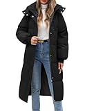 RITOSTA Wintermantel Damen Lang Steppmantel Frauen Winterjacke mit Kapuze Damen-Jacken Winter Daunenmantel Puffer Mantel Warme Herbst Winterparka mit Taschen