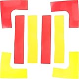 HOLIDYOYO 8 Stück Fußball Trainingsmarker aus Langlebigem TPE Buntes Bodenmarkierungsset für Fußball und Basketballtraining Flexibel Einsetzbar für Sportübungen und Beweglichkeitstraining