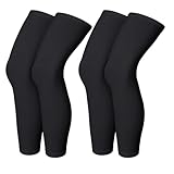 PPGGOPP 2 Paar Sport Beinlinge Radsport Beinstulpen Thermo Sport Beinlinge Knielinge Kompression Anti-Rutschen,Winter Warm Knieschützer für Radfahren,Basketball, Laufen, Outdoorarbeit Herren/Damen