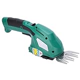 Elektrische Schnittschere, 2-in-1-Schnur-Hedge-Trimmer mit 7,2-V-Li-Ionen-Akku, Zum Jäten, Schnitt, Hedge-Trimmen, 60-minütige Lebensdauer mit Sicherheitsstartschalter