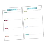 NUOBESTY 40 Blatt Nachfüllpapier Liniert für Notizbuch und Planer Vielseitig Einsetzbar für Bürobedarf Tagebuch und Zeichnen