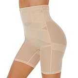 SIMIYA Bauchweg Unterhose Damen Shapewear Hohe Taille Unterwäsche Figurenformend Miederhose Bauchkontrolle Body Shaper Leggings Miederpants für Frauen(Beige, 3XL)