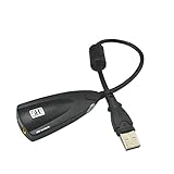 HondoKet Externe USB-Soundkarte, Kabelgebundene Aufnahme-Soundkarte 7.1-Adapter 5HV2 3D-Audio-Headset-Mikrofon