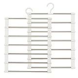Schrankbügel Support -2 -Stück Faltbares Multifunktion 6 -Level -Set, Organisierter Speicher | Accessoires House Room Schlafsaaler Jaundry Jaundry Röcke Hemdmäntel Gewohnheit