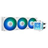 Thermalright FWPRO 360 ARGB Weißer CPU AIO Kühler,IPS LCD Bildschirm mit 320 * 320 Auflösung,für AM5&Intel 1700/1851,Leistungsstarke 360 Specs Wassergekühlt mit 2.73in Abnehmbaren Display