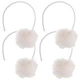 Homoyoyo 4 Stück Ersatzball für Kratzbäume mit Glöckchen Austauscher für Katzenkratzbaum Hängendes Katzenspielzeug Plüschball für Katzen Interaktives Spielzeug für Katzen