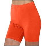 Keepink Kurze Leggings für Damen, weiche Stretch-Strumpfhose, glatt, nahtlos, Unterkleid, Shorts, bequem, hohe Taille, Bauchkontrolle, halbe Hose für Laufen, Fitnessstudio, Yoga, Übergrößen, 1 und