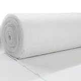 JPstraps - Polsterwatte Volumenvlies (60 g/m², 160 cm Breite), Mikrofaser-Nappa, weich und dünn, für Bastelarbeiten, Plüschtiere, Kissen, Kissen und Bettdecken (Weiß, 5 Meter)