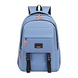 IQYU Fahrrad Rucksäcke Herren Wasserdicht College Laptop Rucksack Männer und Frauen 15,6 Schule Junior High School Schultasche Teenager Mädchen Anti Reise Rucksack Casual Wasserdichte (Blue, One Size)