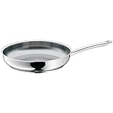 WMF Profi Bratpfanne Edelstahl 24 cm Induktion, Edelstahlpfanne unbeschichtet, Cromargan Edelstahl, backofenfest