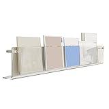 Zeitschriftenhalter aus transparentem Acryl zur Wandmontage – stilvoller Zeitschriftenständer und Comic-Präsentationsständer, platzsparender Aufbewahrungs-Organizer für Zuhause, Büro und War