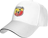 JIYIFAN Baseballcap für Abarth 595 Abarth 500 Abarth 124 Spider, Baseballkappe mit Autologo Basecap trendig Trendiges Accessoire für Freizeit Sport und Reisen
