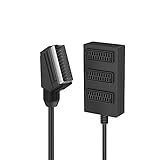 Hama - Scart Steckdosenleiste M/3 Scart F, Kabel 50 cm