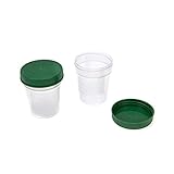 Med-Comfort Urinbecher mit Schraubdeckel, 100 Stück, 125 ml, Polypropylen (PP), Schraubdeckel, Zylindrisch, Labor / Medizin, Praxis Bedarf, Urinprobenbecher