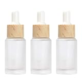 SOLUSTRE 3 Stücke Leere Braunglasflasche mit Pipette Braunglas Pipettenflasche Nachfüllbare Glas Tropfflasche Apothekerflasche Apothekenfläschchen Ätherisches Öl Flaschen