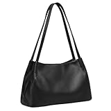 Kattee Leder-Geldbörsen und Handtaschen für Damen Weiche Hobo-Schultertaschen aus Echtem Leder Mit Magnetischem Druckknopfverschluss Oben