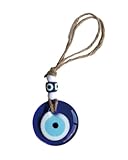 KGDUYC Türkisches blaues Auge Evil Eye Amulett Wandbehang 5 cm Evil Eye Ornament Amulett Dekoration Wohnkultur Schutz Segen Charm Geschenk Glasperlen Home Anhänger Günstiger Talisman