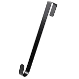 Türkranz Haken Türhaken Lang Türkranzhalter für Haustür Außen Türhaken zum Einhängen Metall Kleiderhaken Tür Weihnachtskranzaufhänger Wreath Hanger for Front Door für Weihnachten Hochzeit Dekor