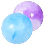Supvox 2 Sätze Hüpfball Yogaball Hantel Mini-übung Zuschlagen Federnd Gestell Stachelig Yoga-bälle Plastikkugeln Für Übungsball Yoga-Ball-Stuhl Stabilitätsball Gymnastikball PVC