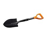 BLACK+DECKER Schaufel - 67 cm - 800 GR - Rostfrei - Kopf aus Karbonstahl und Stiel aus Glasfaser - Schwarz