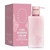 Locken Creme Für Naturlocken, 1 Stück Lockencreme Locken Produkte, Curl Cream Wavy Hair, 450ml Curl Defining Cream, Curly Hair Product For Women Men